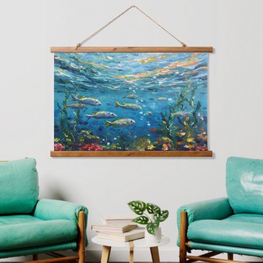 Life Under The Sea Hangend Wandkleed (Woonkamer)