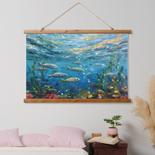 Life Under The Sea Hangend Wandkleed (Slaapkamer)