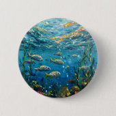 Life Under The Sea Ronde Button 5,7 Cm (Voorkant)