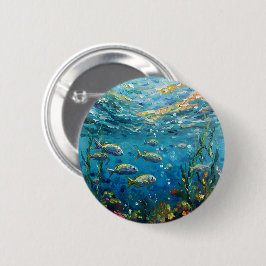 Life Under The Sea Ronde Button 5,7 Cm