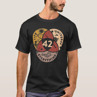 Life Universe Alles 42 Antwoord op Life T Shirt