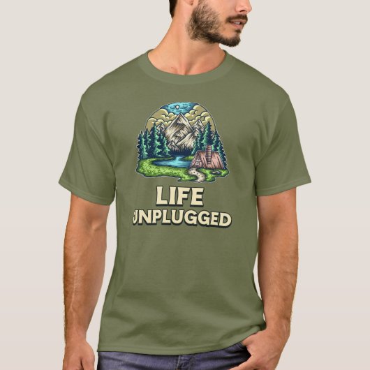 Life Unplugged T-Shirt (Voorkant)