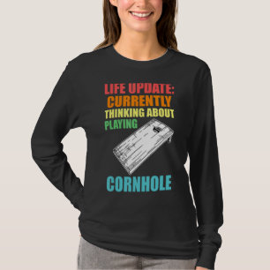 life update denkend aan het afspelen van het cornh t-shirt