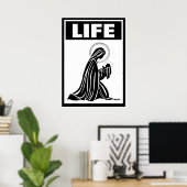 LIFE VIRGIN MARY BABY JESUS NATIVITY CATHOLIS POSTER (Thuiskantoor)