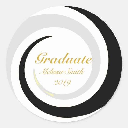 Life Wave Graduate Sticker (Voorkant)