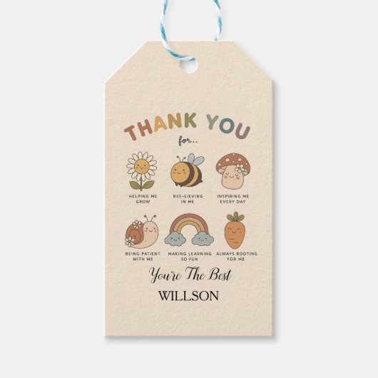 life with this Printable Teacher Appreciation Cadeaulabel (Voorkant)