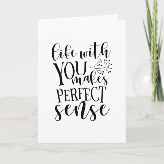 Life With You Makes Perfect Sense Kaart (Voorkant)