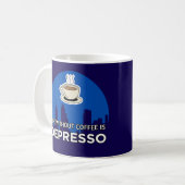 Life Without Coffee Is Depresso Coffee Lover Koffiemok (Voorkant links)