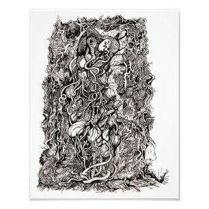 Life without Skin, door Brian Benson, foto print Afdruk