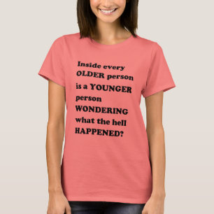LIFE wonderreis jonge oude  gedachten GIF T-shirt