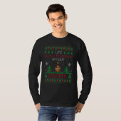 Life Would Be Boring Without Bourbon Ugly Christma T-shirt (Voorkant volledig)
