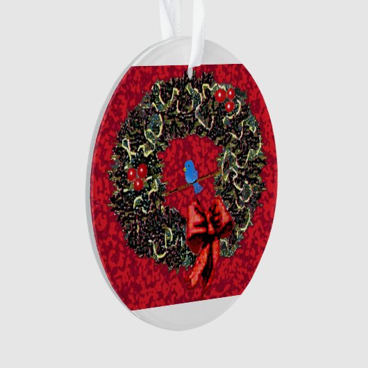 Life Wreath Acryl Ornament (voorkant)