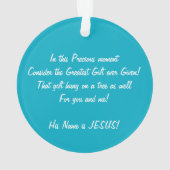 Life Wreath Acryl Ornament (achterkant)