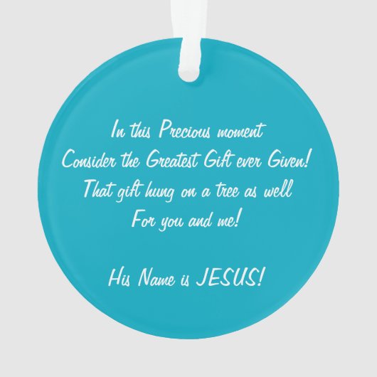 Life Wreath Acryl Ornament (achterkant)