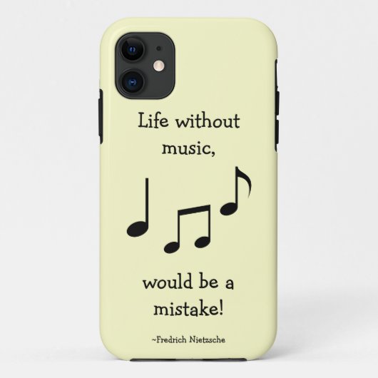 Life Zonder muziek iPhone 5 Hoesje (Achterkant)