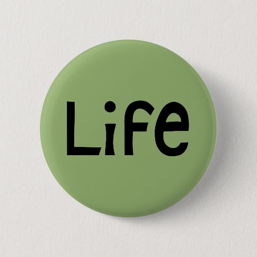 Life zwarte Button (Voorkant)