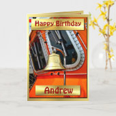 LIFEBOAT BELL Verjaardag Kaart (Gele Bloem)