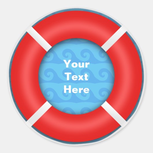 Lifebuoy Ronde Sticker (Voorkant)