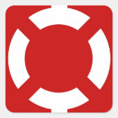 Lifebuoy Vierkante Sticker (Voorkant)
