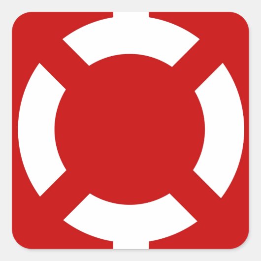Lifebuoy Vierkante Sticker (Voorkant)