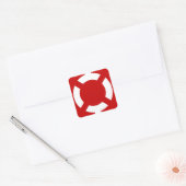 Lifebuoy Vierkante Sticker (Envelop)