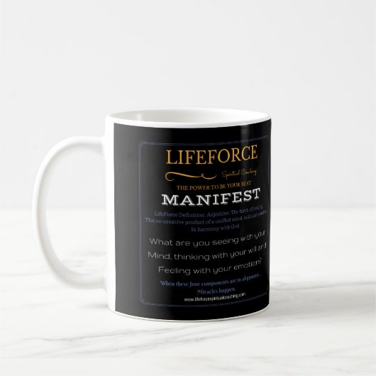 LifeForce Inention Mok: Manifest Koffiemok (Links)