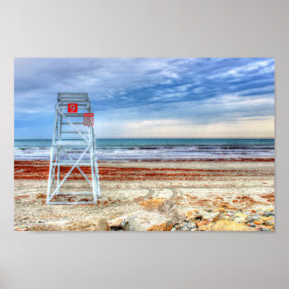 Lifeguard Beach Poster Print Newport