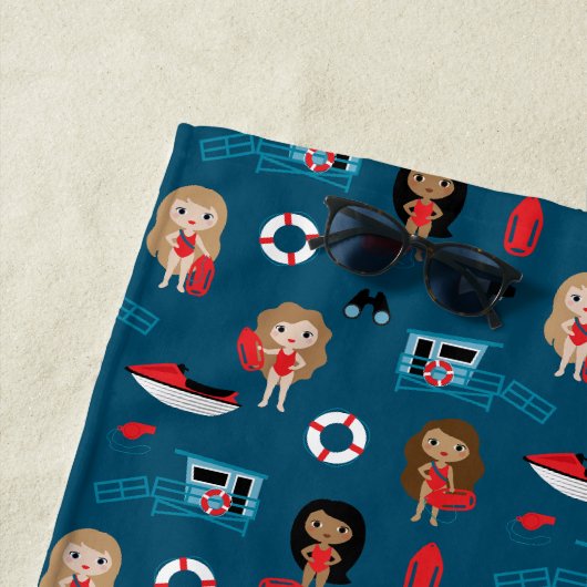 Lifeguard Beach Towel Strandlaken (In situ)