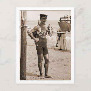 Lifeguard Brighton Beach 1905 Briefkaart