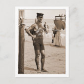 Lifeguard Brighton Beach 1905 Briefkaart (Voorkant)