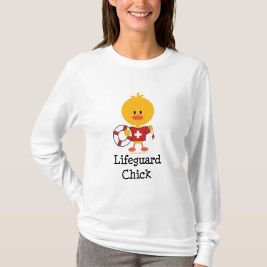 Lifeguard Chick Hoodie T-shirt (Voorkant)
