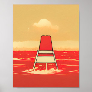 Lifeguard Comics-stijl Poster