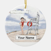 Lifeguard - Female Keramisch Ornament (Voorkant)