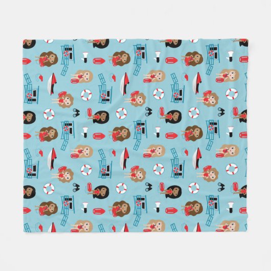 Lifeguard Fleece Blanket (Voorkant (Horizontaal))