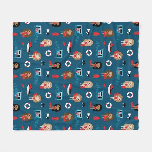 Lifeguard Fleece Blanket (Voorkant (Horizontaal))