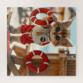 😎 Lifeguard Kitty Puzzle - Summer Fun Rescue Vibe Legpuzzel (Horizontaal)