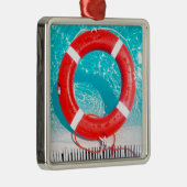 Lifeguard Lifesaver Metalen Ornament (Rechts)
