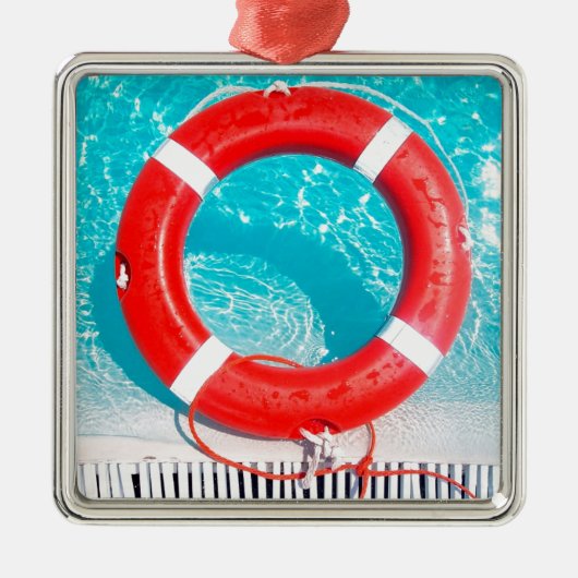 Lifeguard Lifesaver Metalen Ornament (Voorkant)