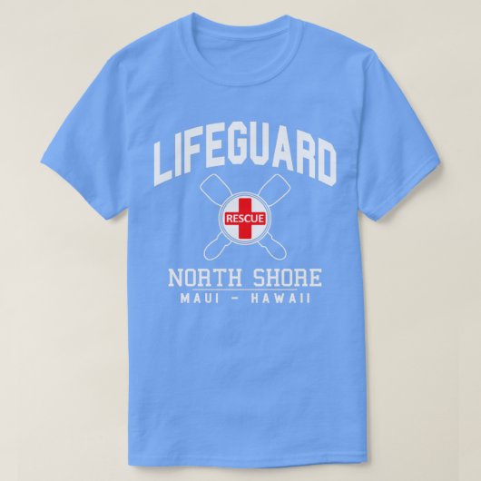 Lifeguard North Shore MAUI Hawaii T-shirt (Design voorkant)