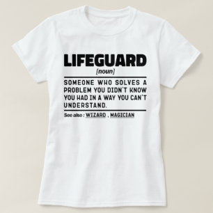 Lifeguard Noun Gecertificeerde Strandwacht Memes T-shirt