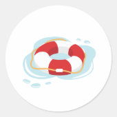 Lifeguard Saver Ronde Sticker (Voorkant)