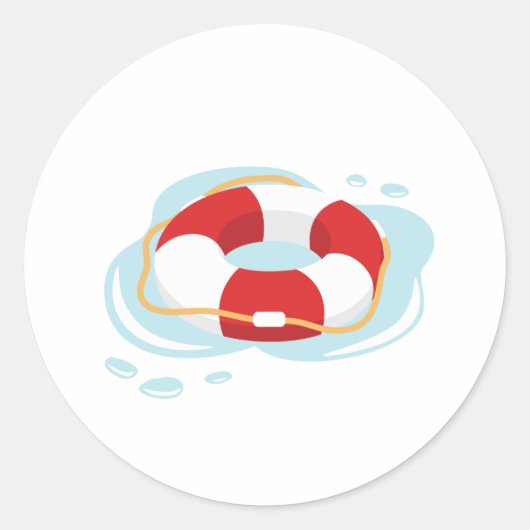 Lifeguard Saver Ronde Sticker (Voorkant)