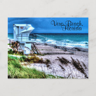 Lifeguard Stand Vero Beach Florida Briefkaart
