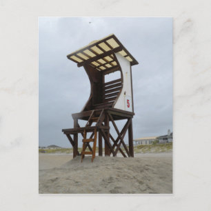 Lifeguard Stand Wright tsville Beach Briefkaart