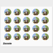 Lifeguard Station 5 Ronde Sticker (Vel)