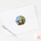 Lifeguard Station 5 Ronde Sticker (Envelop)
