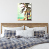 Lifeguard-station |Florida Canvas Afdruk (Insitu (Slaapkamer))