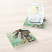 Lifeguard-station |Florida Glazen Onderzetter (Schuin)