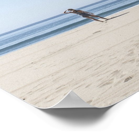 Lifeguard Station op een strand Poster (Hoek)