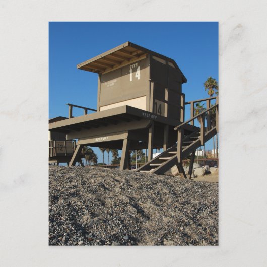 Lifeguard Tower 14 Briefkaart (Voorkant)